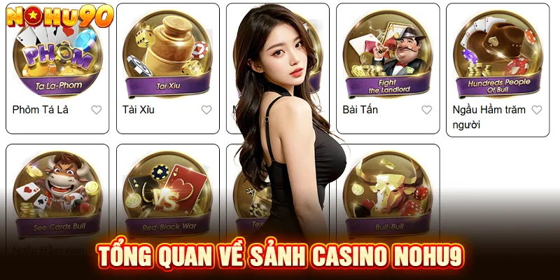 Tổng quan về sảnh casino nohu9
